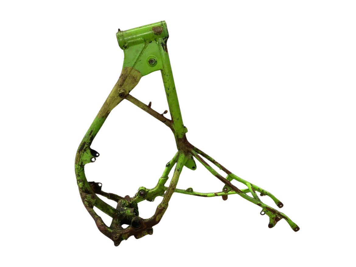 kawasaki kx100 1990 main frame left side