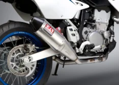 Yoshimura DR-Z400S/SM 2000-2024 RS-4 Dual Stainless Full Exhaust w/ Aluminium Mufflers