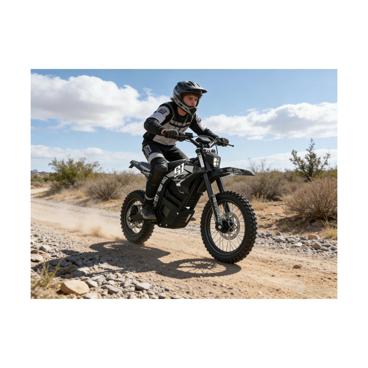 Eunorau S1 Dirt Bike Electric Dirt Bike | 60V 4800W | E-Dirt Bike - Image 5