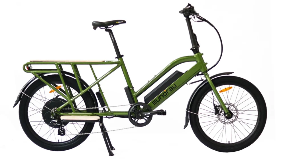 MAX-CARGO X2.0 Green Eunorau Long Tail Cargo Electric Bike 48V 250W E-Bike