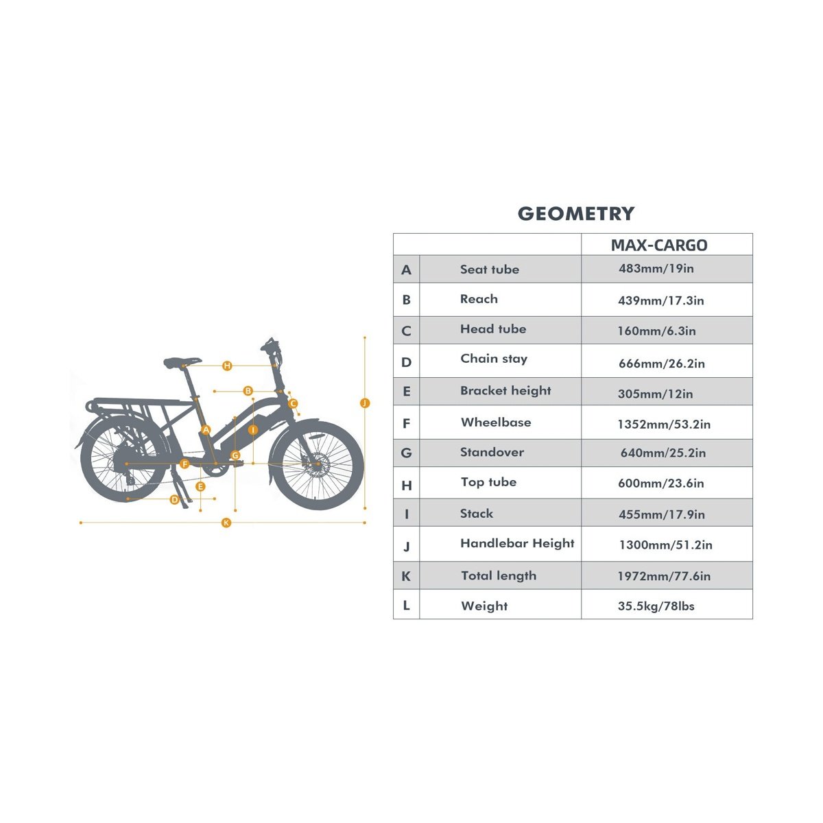 Eunorau MAX-CARGO X2.0 Cargo Electric Bike | 48V 250W | E-Bike Cargo - Image 12